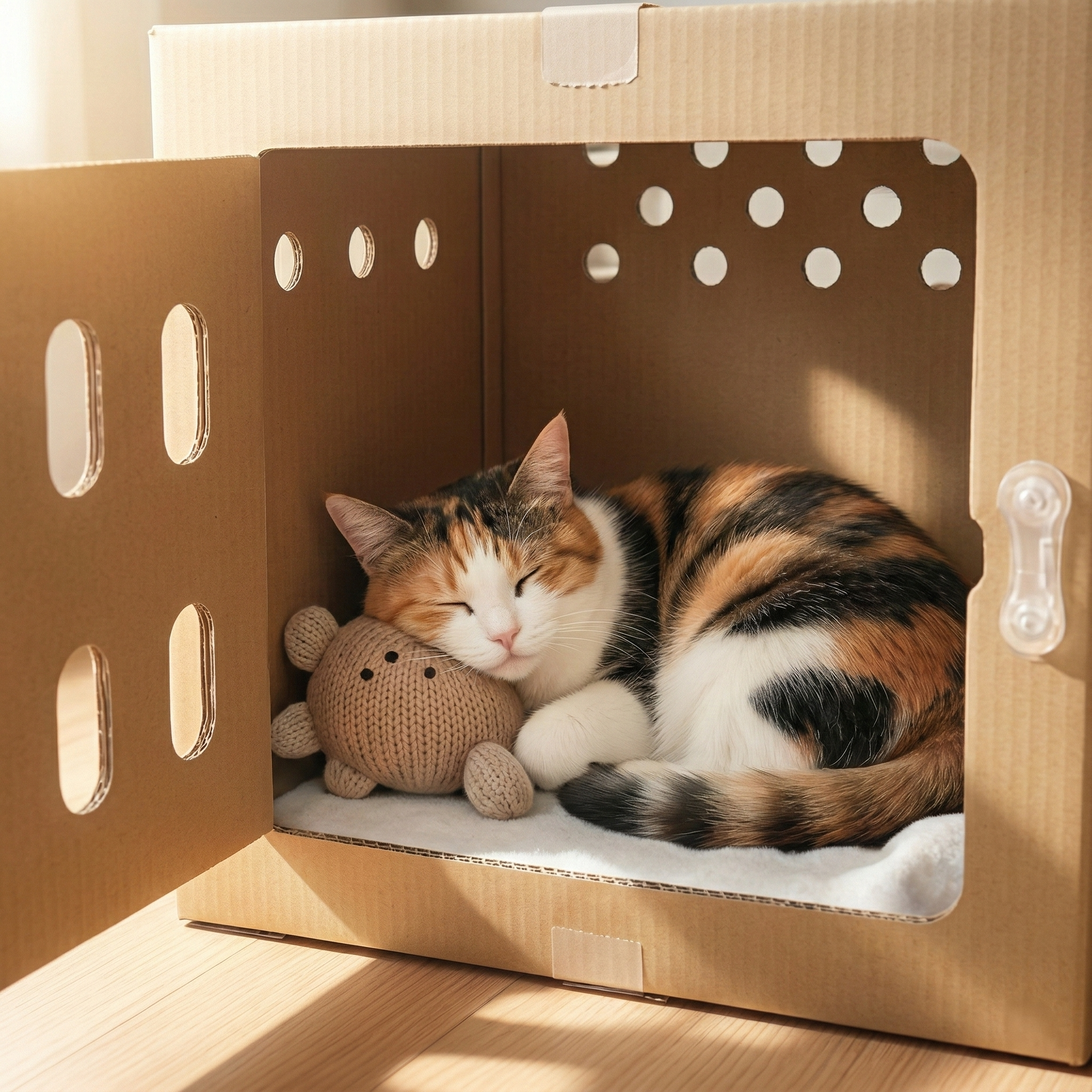 安心して眠る猫